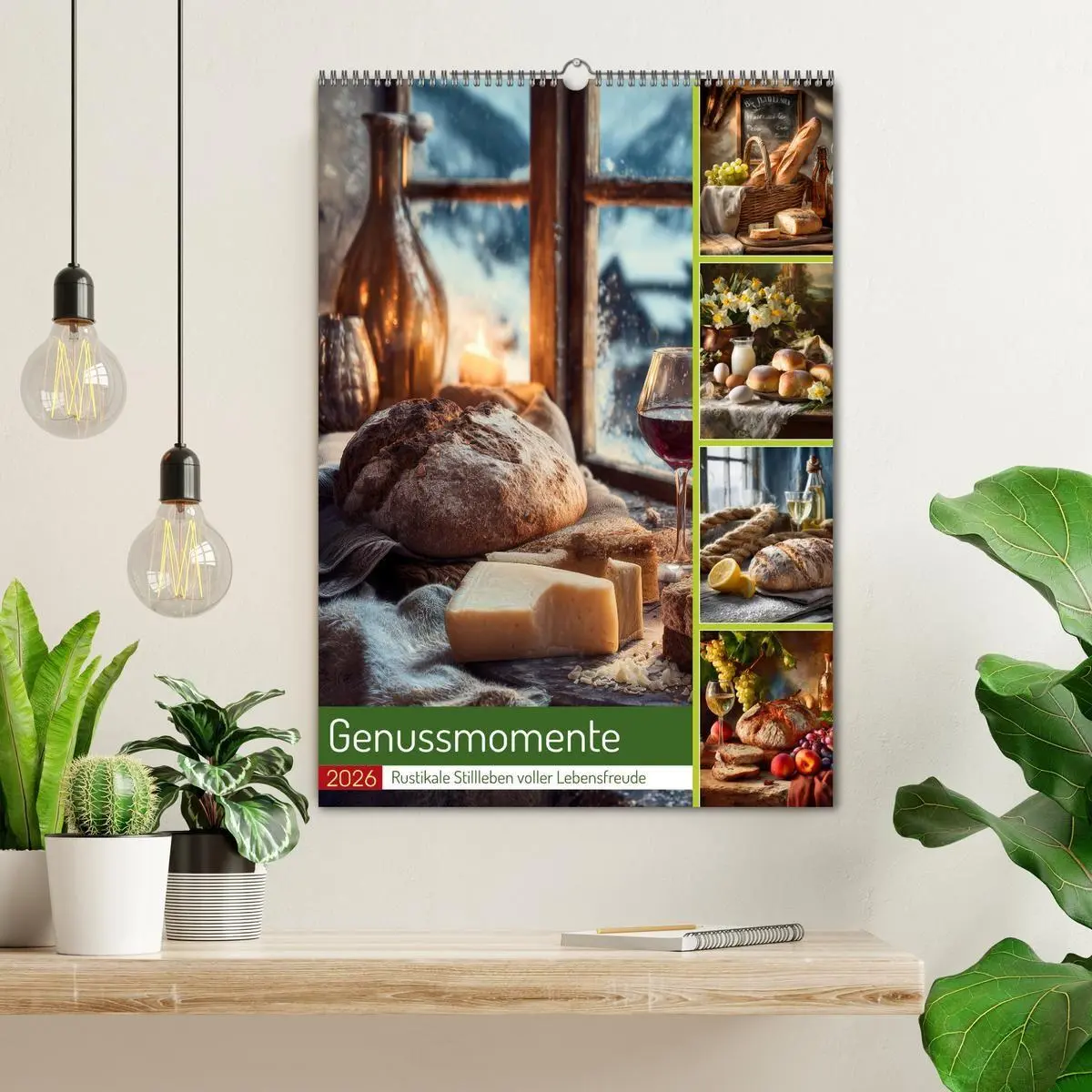 Bild: 9783516737875 | Genussmomente (Wandkalender 2026 DIN A2 hoch), CALVENDO Monatskalender