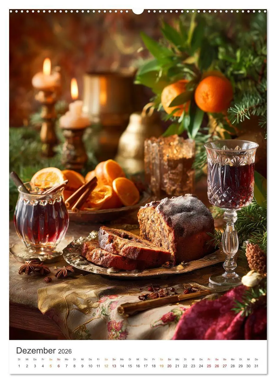 Bild: 9783516737875 | Genussmomente (Wandkalender 2026 DIN A2 hoch), CALVENDO Monatskalender