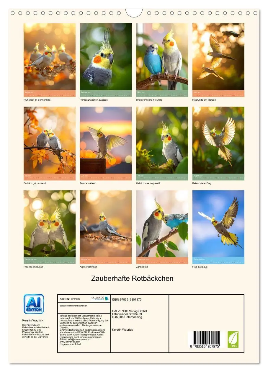 Bild: 9783516807875 | Zauberhafte Rotbäckchen (Wandkalender 2027 DIN A3 hoch), CALVENDO...