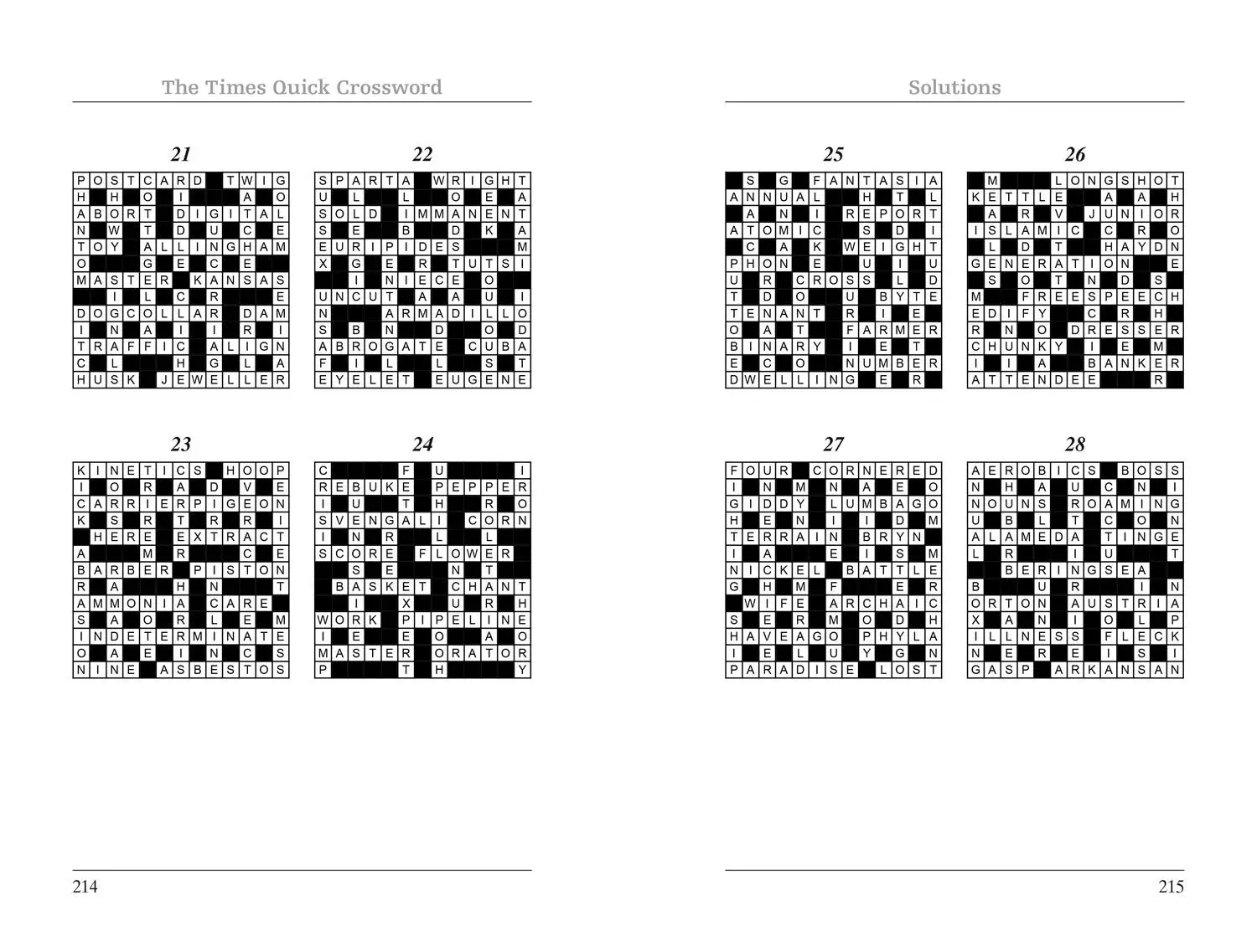 Bild: 9780008537975 | The Times Quick Crossword Book 27 | 100 General Knowledge Puzzles
