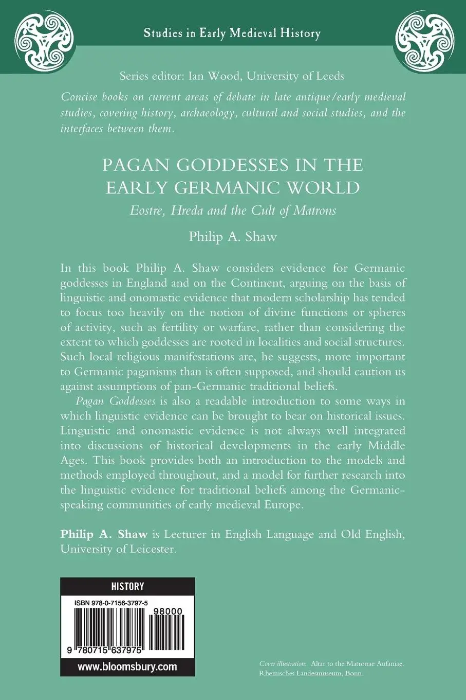 Rückseite: 9780715637975 | Pagan Goddesses in the Early Germanic World | Philip A. Shaw | Buch