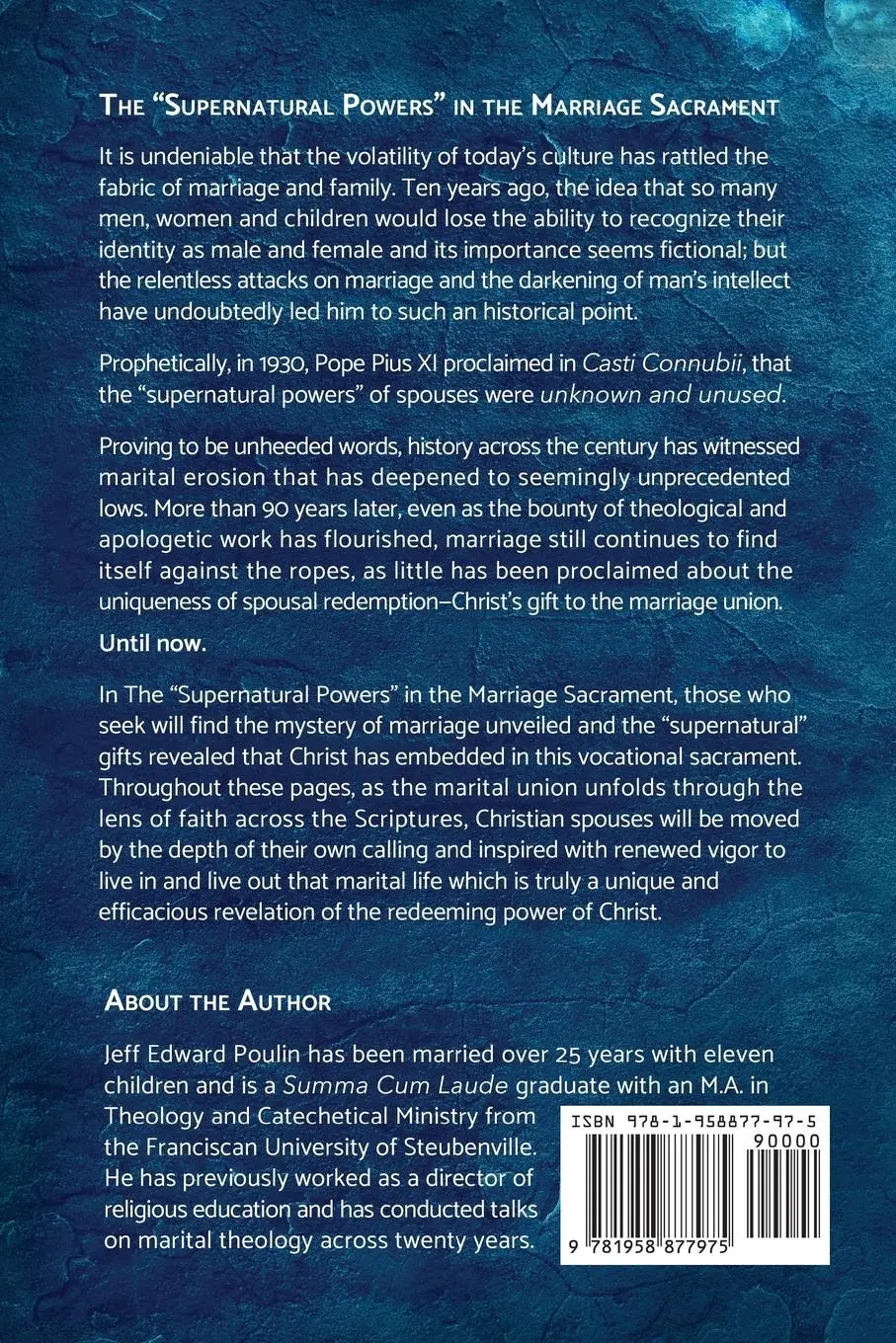Rückseite: 9781958877975 | The "Supernatural Powers" in the Marriage Sacrament | Poulin | Buch