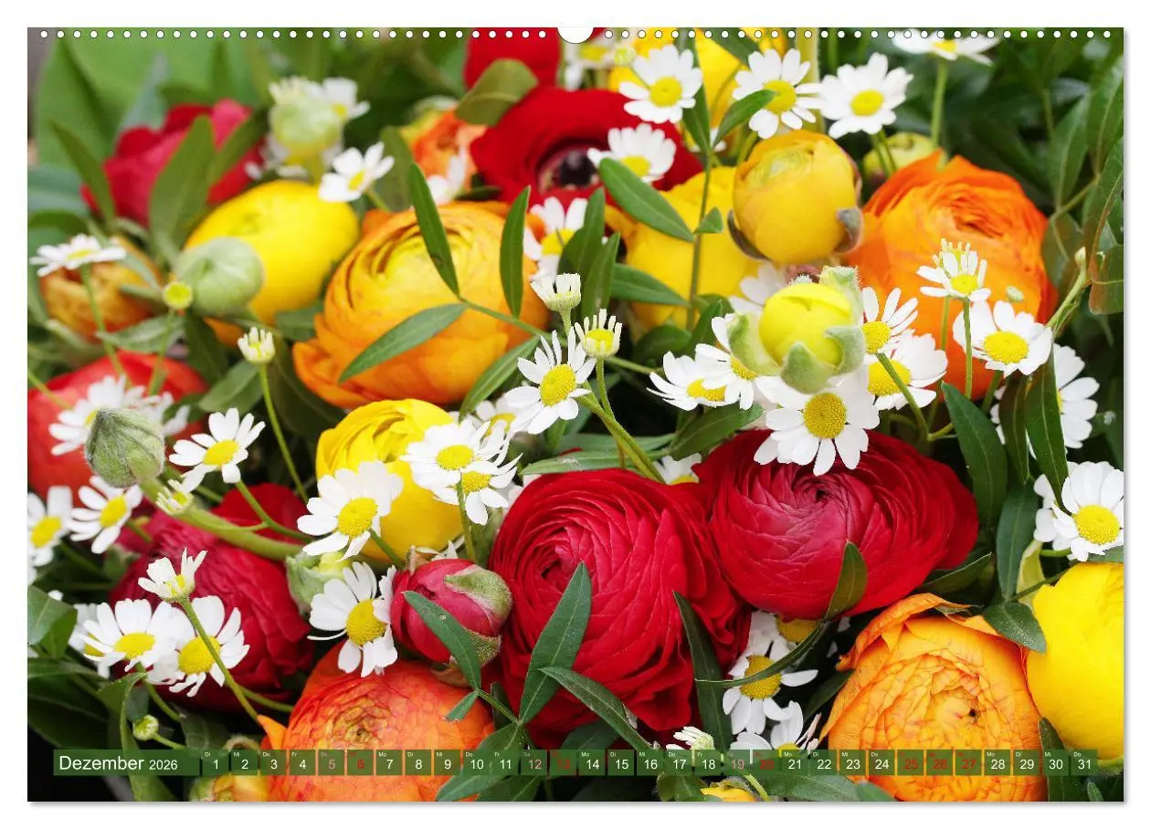 Bild: 9783457257975 | Blumen - Eine bunte Mischung (hochwertiger Premium Wandkalender...