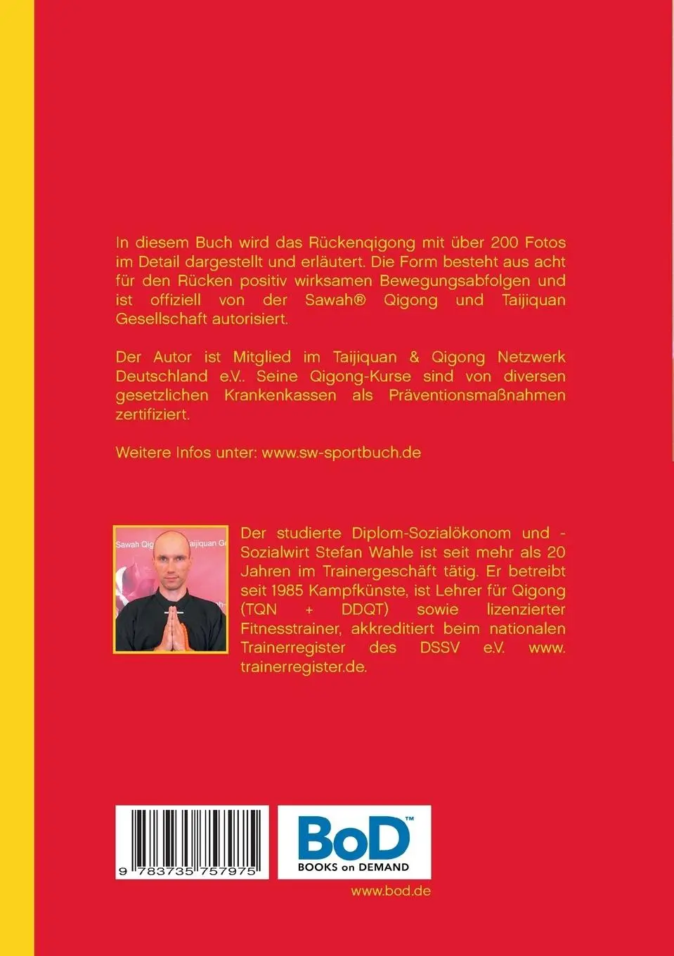 Rückseite: 9783735757975 | Rückenqigong by Stefan Wahle | Stefan Wahle | Taschenbuch | 112 S.