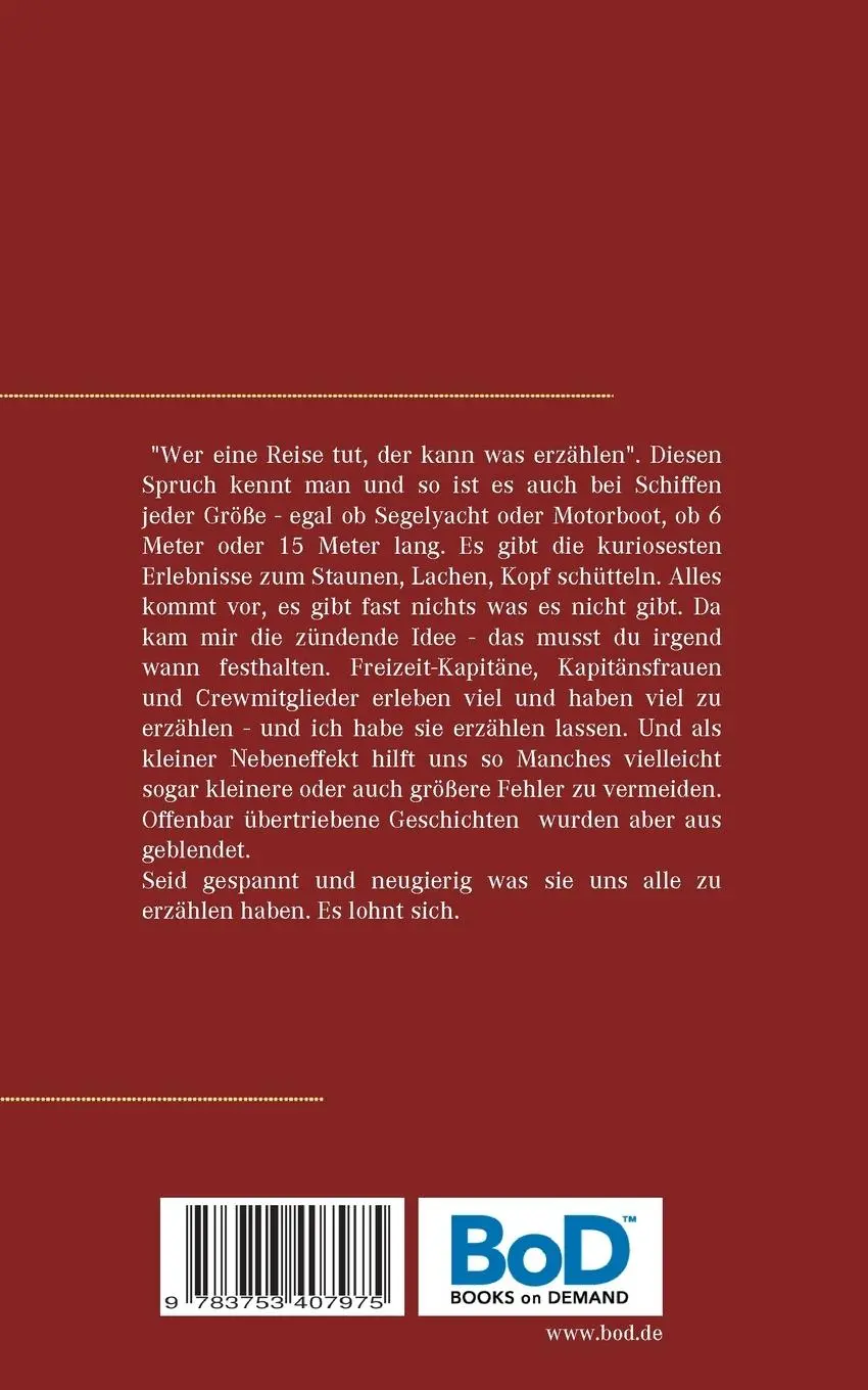 Rückseite: 9783753407975 | Freizeit-Kapitäne erzählen ihre Erlebnisse | Gerhard Clemenz | Buch