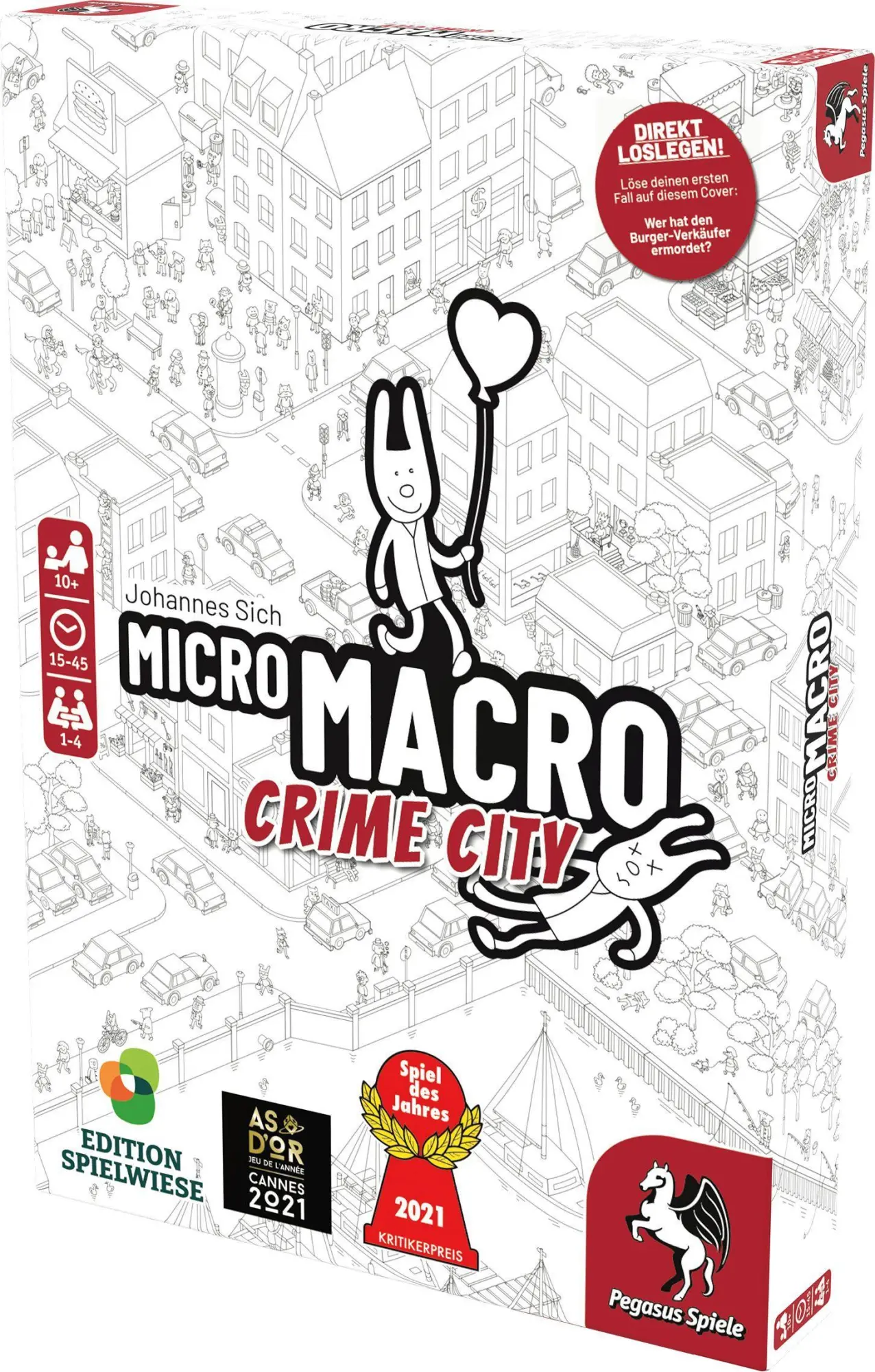 Bild: 4250231728075 | MicroMacro: Crime City (Edition Spielwiese) | Johannes Sich | Spiel