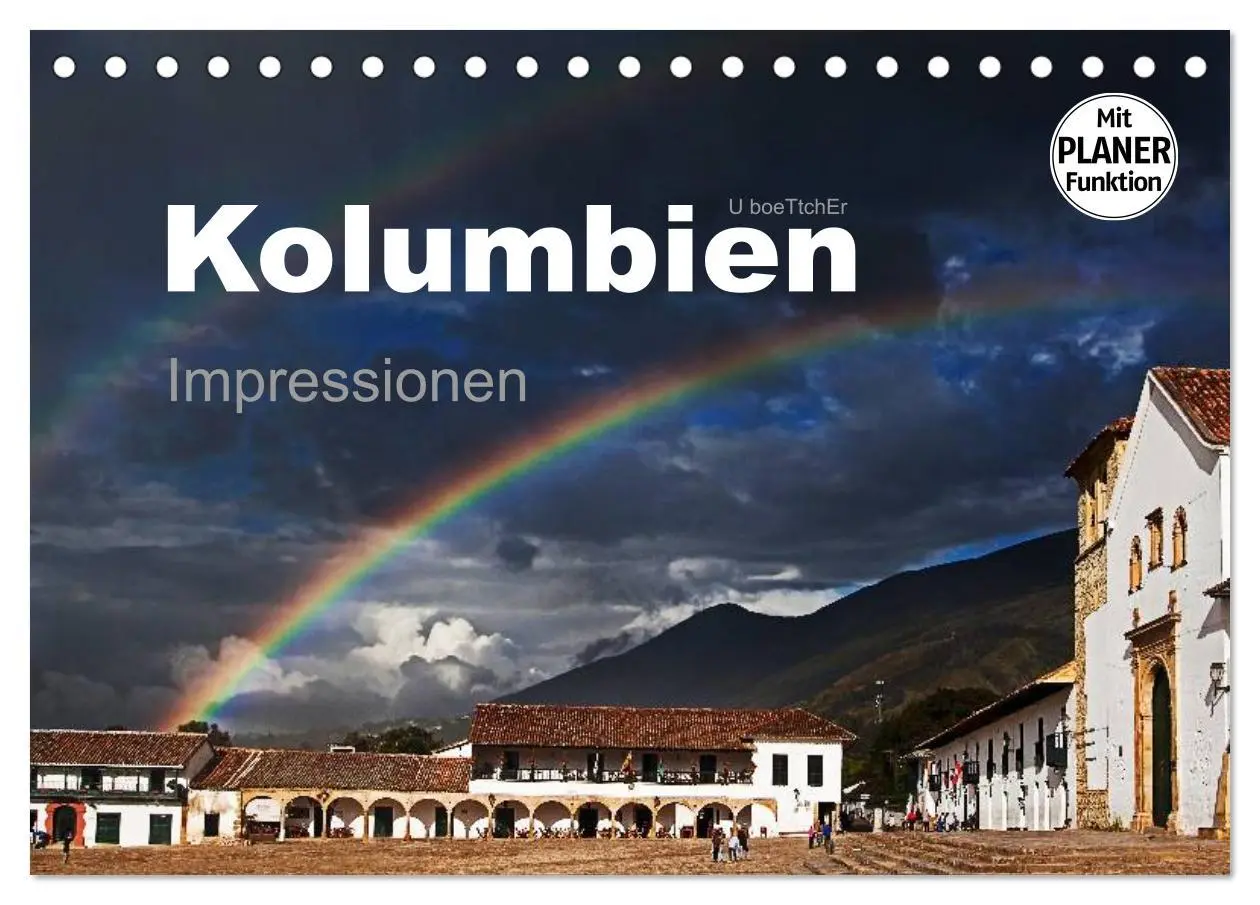 Cover: 9783516238075 | Kolumbien Impressionen (Tischkalender 2026 DIN A5 quer), CALVENDO...