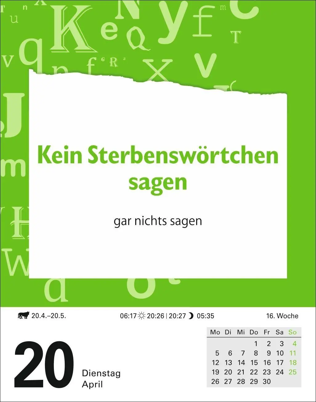 Bild: 9783840038075 | Duden Das Salz in der (Buchstaben-)Suppe Tagesabreißkalender 2027 -...