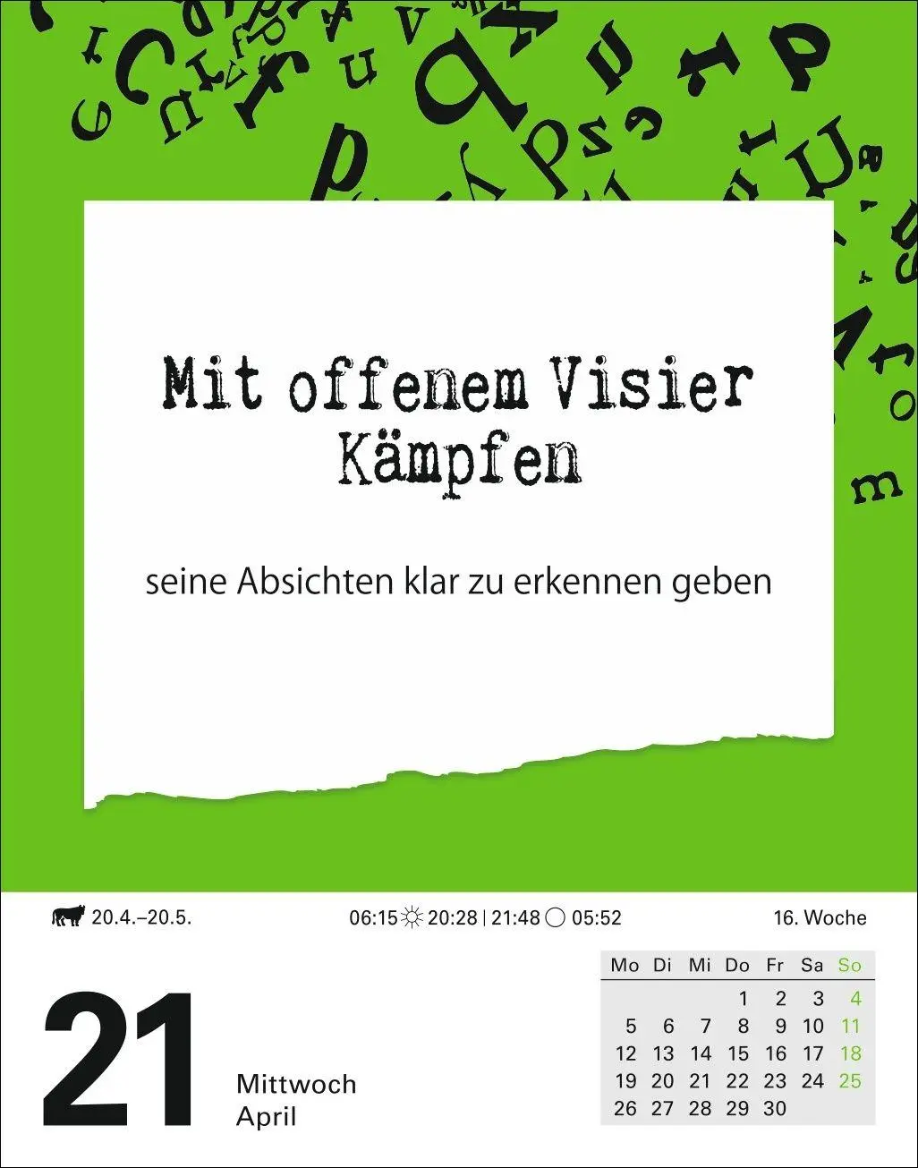 Bild: 9783840038075 | Duden Das Salz in der (Buchstaben-)Suppe Tagesabreißkalender 2027 -...