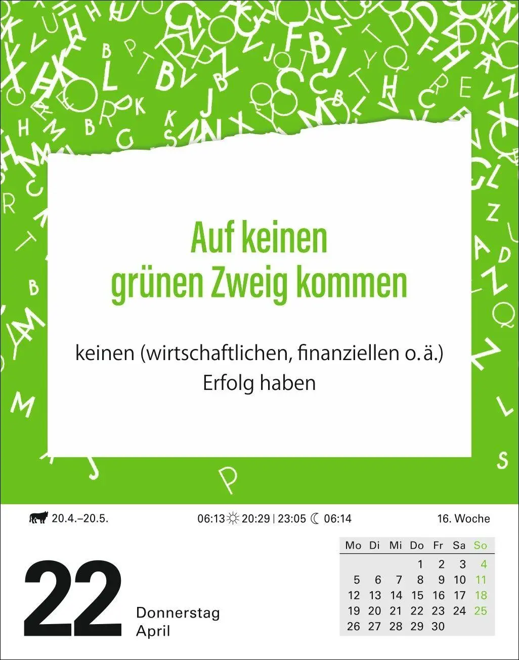Bild: 9783840038075 | Duden Das Salz in der (Buchstaben-)Suppe Tagesabreißkalender 2027 -...