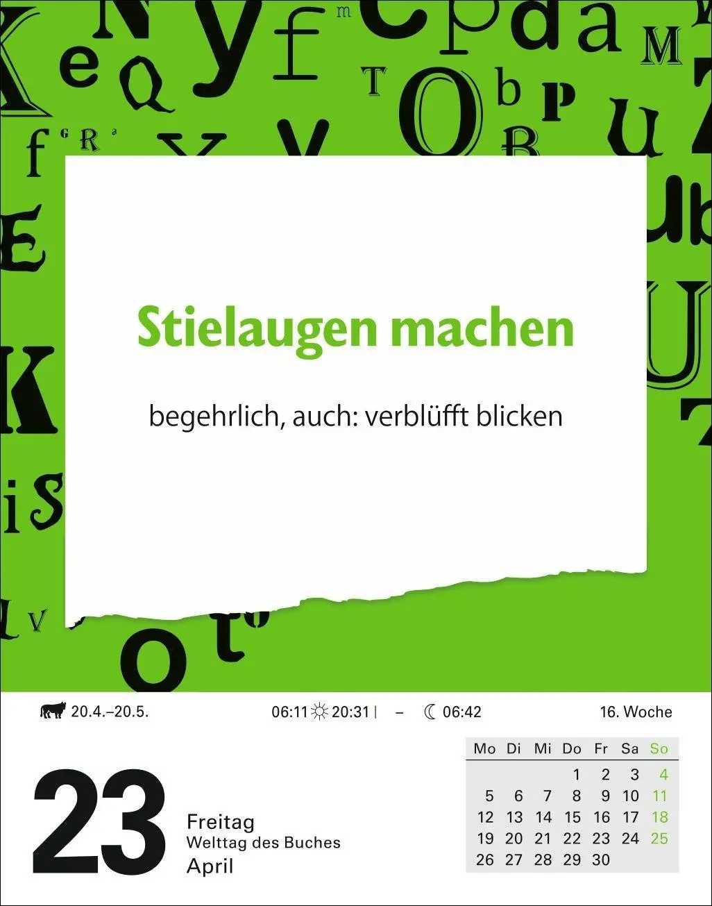 Bild: 9783840038075 | Duden Das Salz in der (Buchstaben-)Suppe Tagesabreißkalender 2027 -...