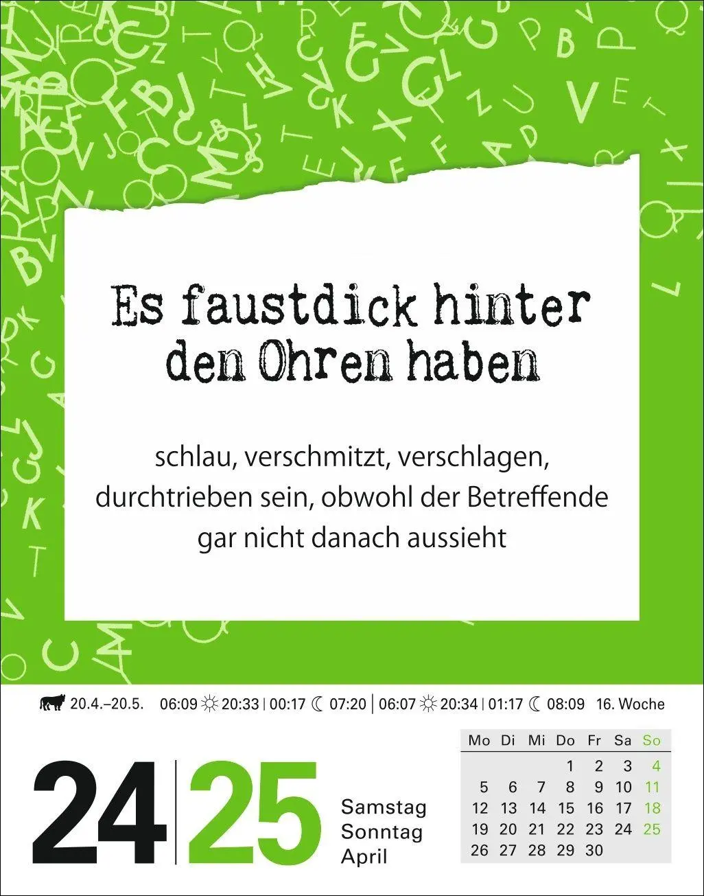 Bild: 9783840038075 | Duden Das Salz in der (Buchstaben-)Suppe Tagesabreißkalender 2027 -...