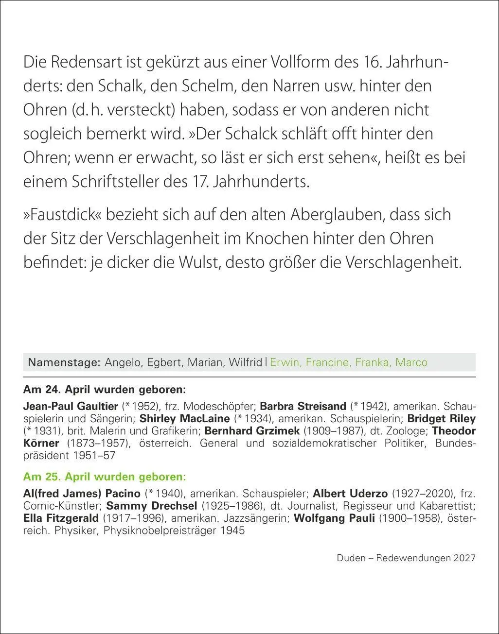 Bild: 9783840038075 | Duden Das Salz in der (Buchstaben-)Suppe Tagesabreißkalender 2027 -...
