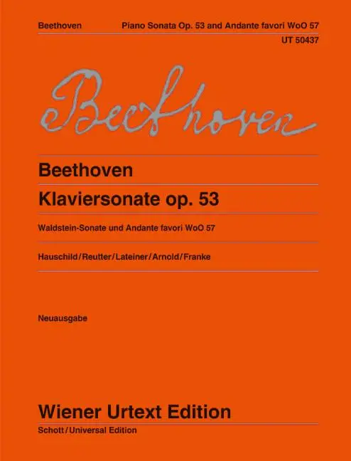Cover: 9783850558075 | Klaviersonate (Waldstein-Sonate) und Andante favori | Beethoven | Buch