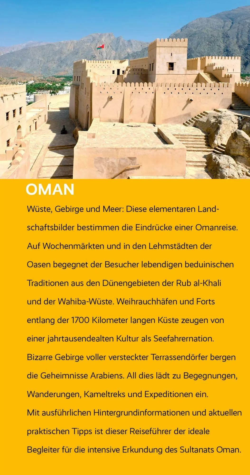 Bild: 9783897948075 | TRESCHER Reiseführer Oman | Julietta Baums (u. a.) | Taschenbuch