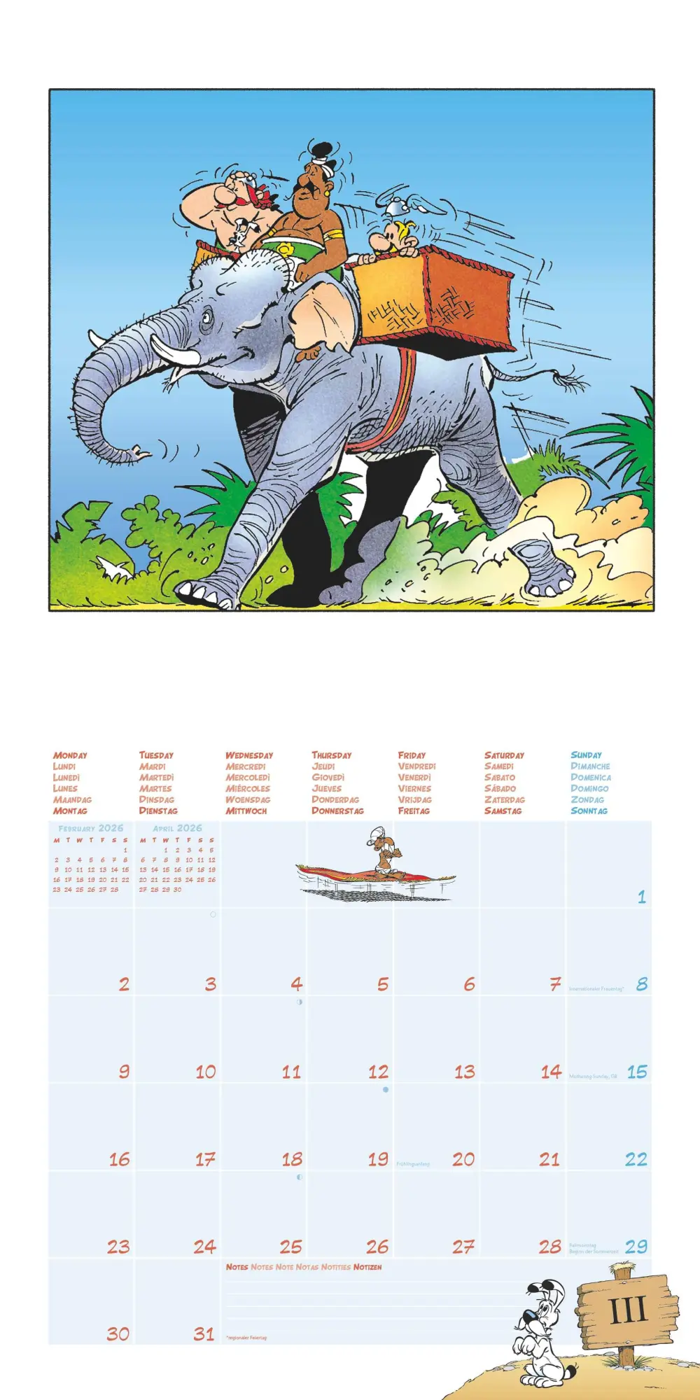 Bild: 4069095008175 | Asterix 2026 - Wand-Kalender - Broschüren-Kalender - 30x30 - 30x60...