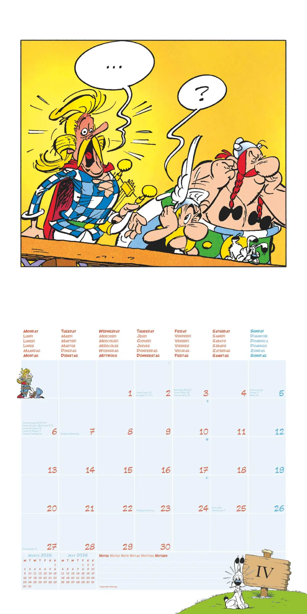 Bild: 4069095008175 | Asterix 2026 - Wand-Kalender - Broschüren-Kalender - 30x30 - 30x60...