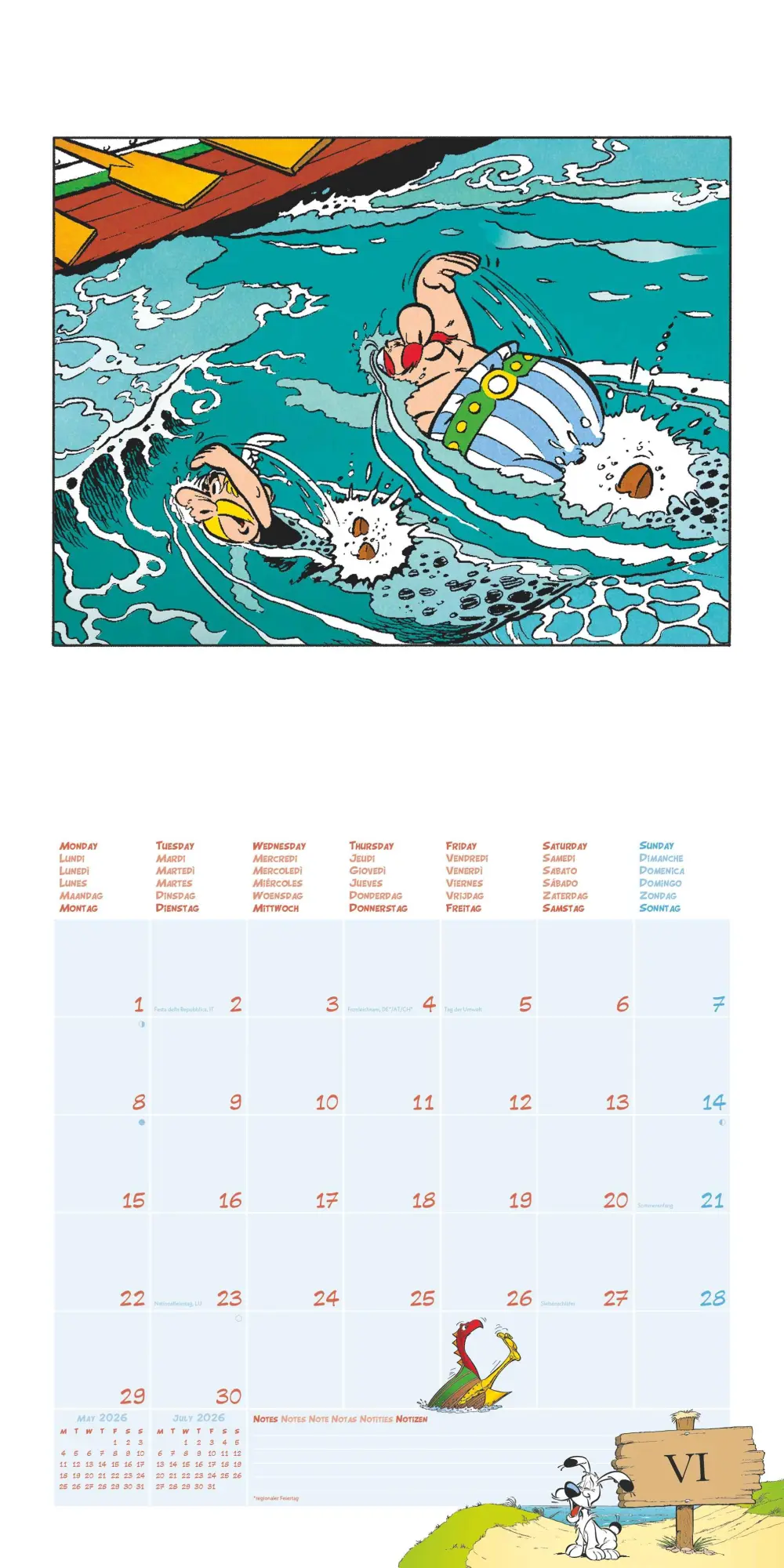 Bild: 4069095008175 | Asterix 2026 - Wand-Kalender - Broschüren-Kalender - 30x30 - 30x60...