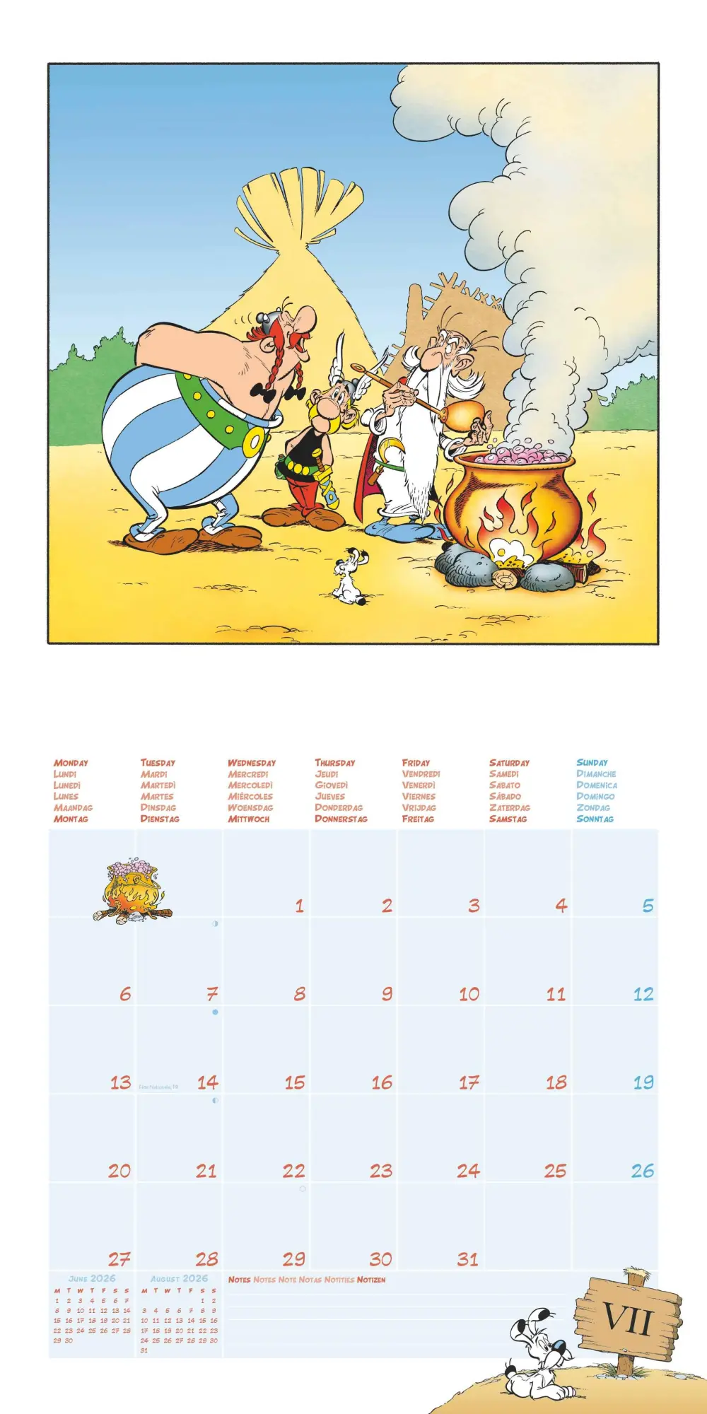 Bild: 4069095008175 | Asterix 2026 - Wand-Kalender - Broschüren-Kalender - 30x30 - 30x60...