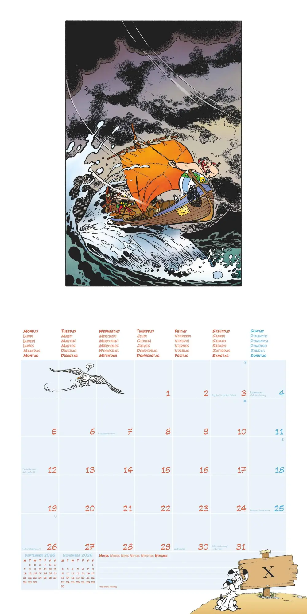 Bild: 4069095008175 | Asterix 2026 - Wand-Kalender - Broschüren-Kalender - 30x30 - 30x60...