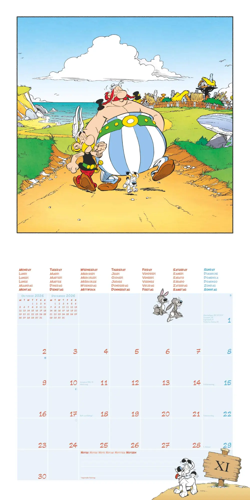 Bild: 4069095008175 | Asterix 2026 - Wand-Kalender - Broschüren-Kalender - 30x30 - 30x60...