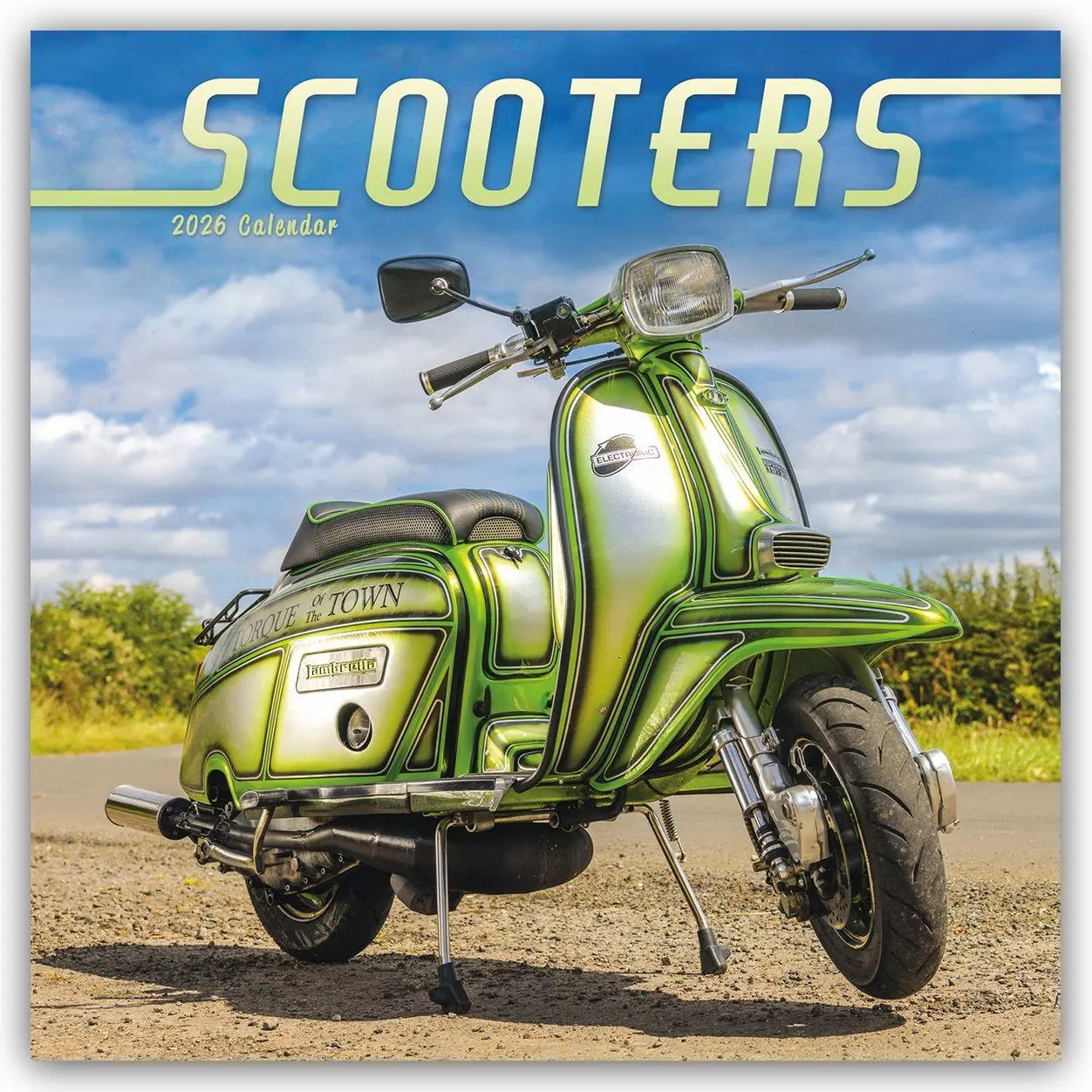Cover: 9781529848175 | Scooters - Motorroller 2026 - Wand-Kalender | Carousel Calendar | 2026