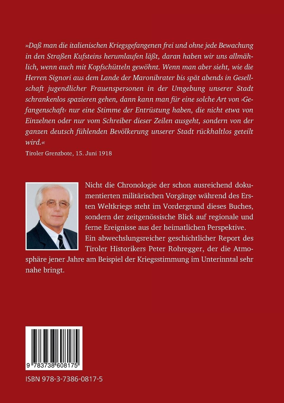 Rückseite: 9783738608175 | Tapfere Krieger - stolze Heimat | Peter Rohregger | Taschenbuch | 2014