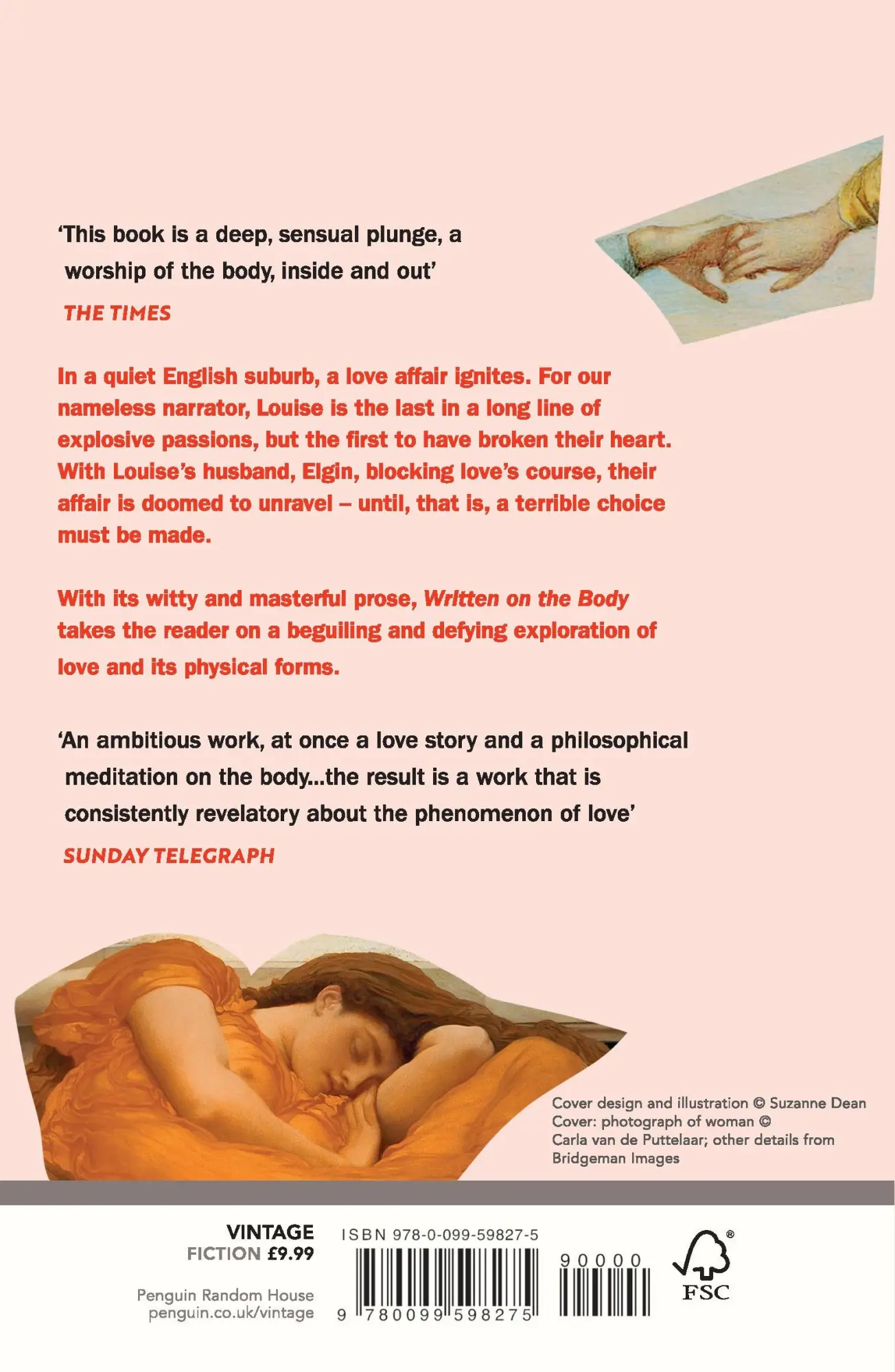 Rückseite: 9780099598275 | Written on the Body | Jeanette Winterson | Taschenbuch | 192 S. | 2014