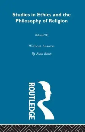 Cover: 9780415608275 | Without Answers Vol 8 | Rush Rhees | Taschenbuch | Englisch | 2010