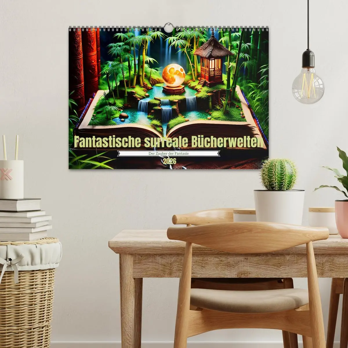 Bild: 9783457368275 | Fantastische surreale Bücherwelten (Wandkalender 2026 DIN A3 quer),...