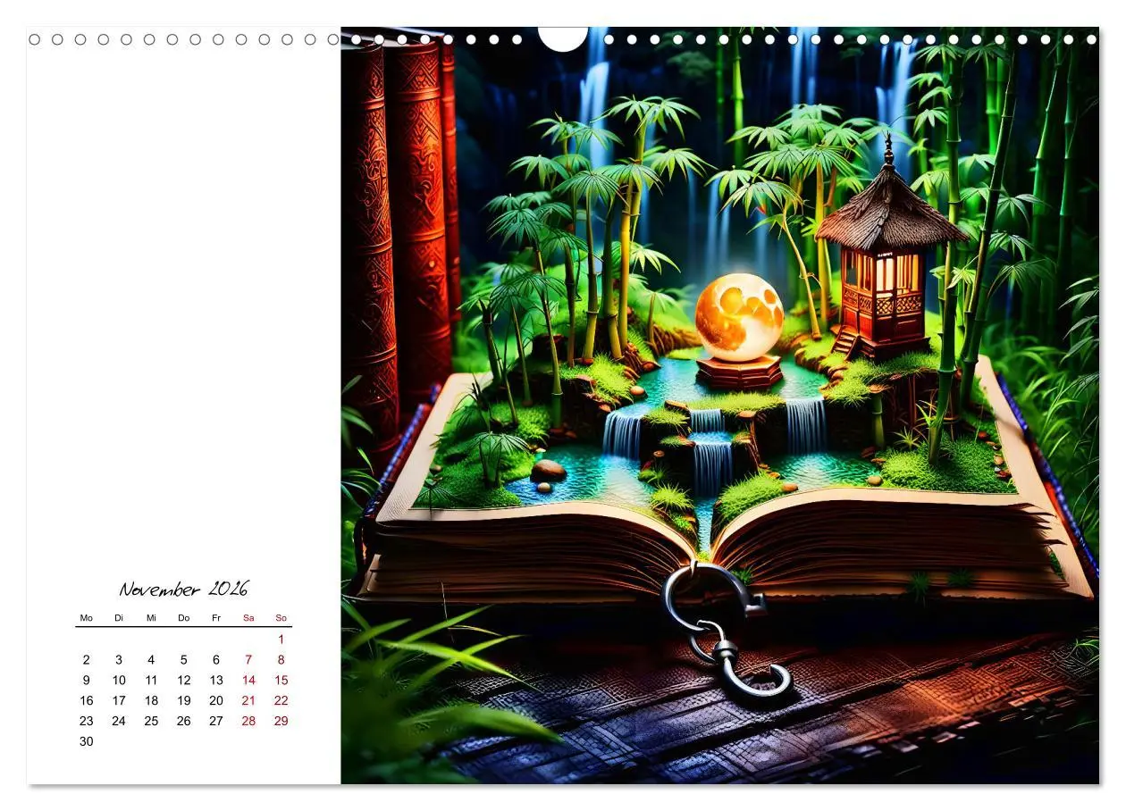 Bild: 9783457368275 | Fantastische surreale Bücherwelten (Wandkalender 2026 DIN A3 quer),...