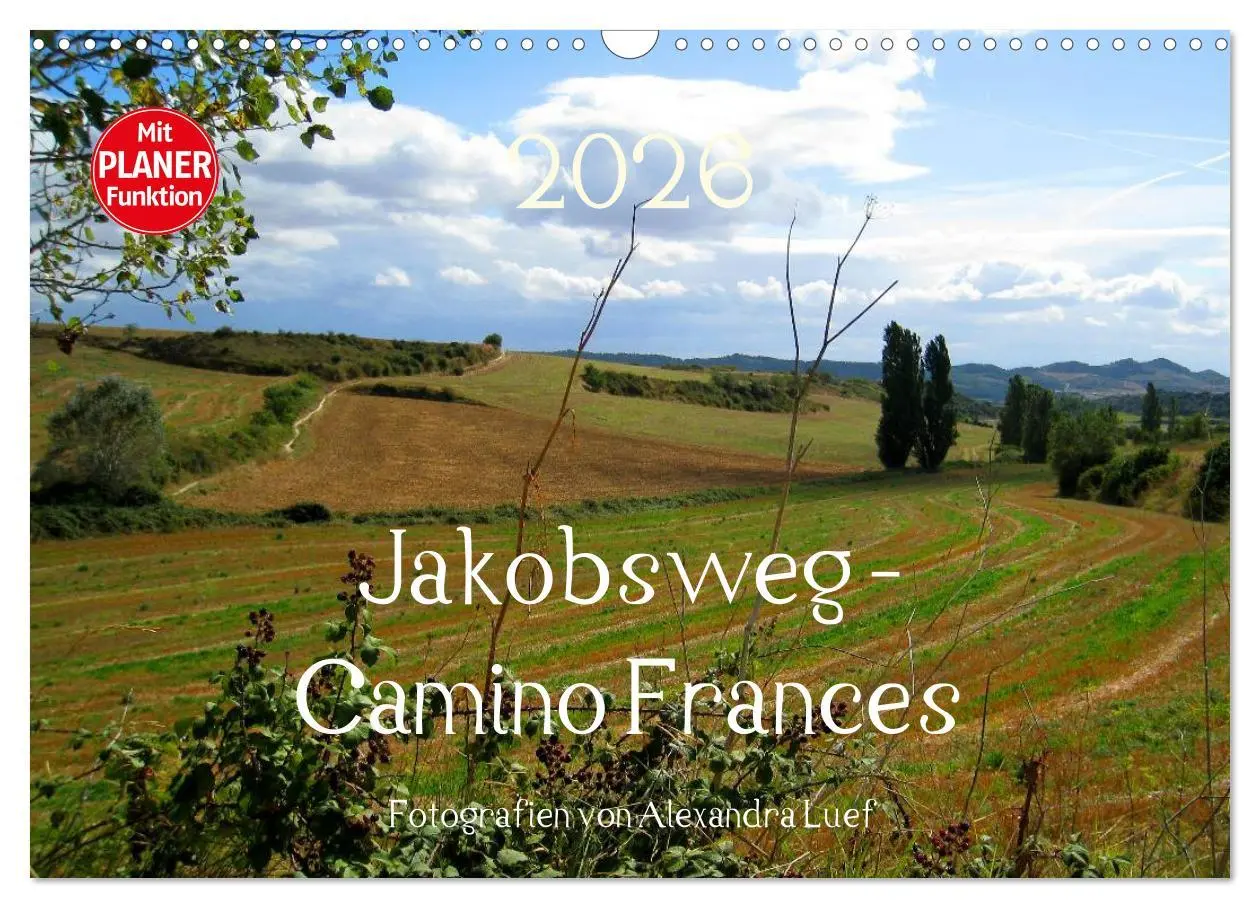 Cover: 9783457988275 | Jakobsweg - Camino Frances (Wandkalender 2026 DIN A3 quer),...