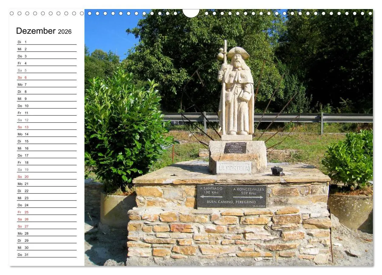 Bild: 9783457988275 | Jakobsweg - Camino Frances (Wandkalender 2026 DIN A3 quer),...