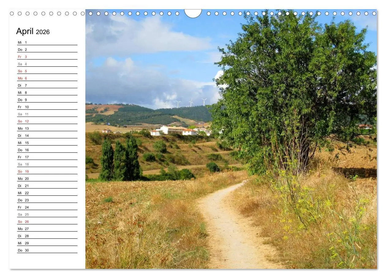 Bild: 9783457988275 | Jakobsweg - Camino Frances (Wandkalender 2026 DIN A3 quer),...