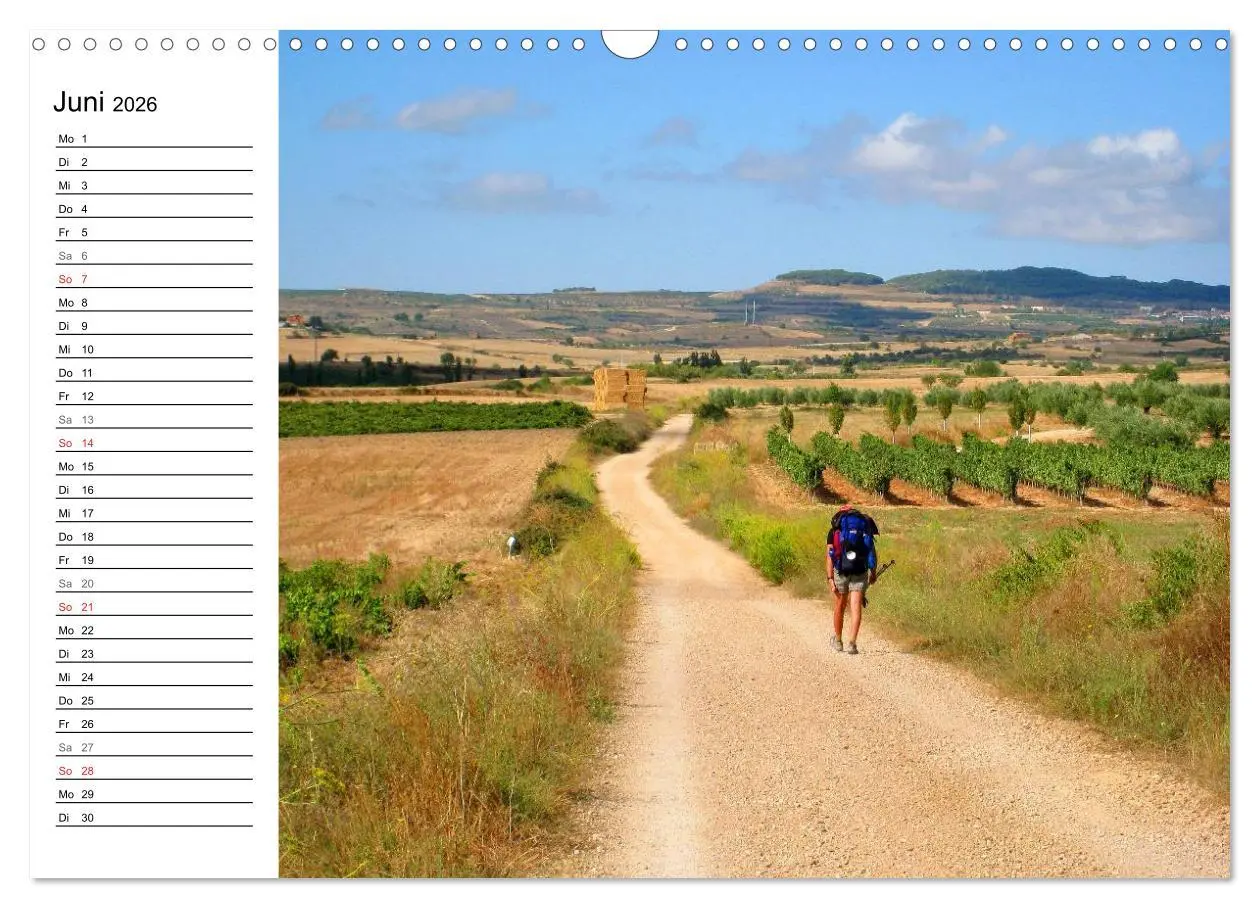 Bild: 9783457988275 | Jakobsweg - Camino Frances (Wandkalender 2026 DIN A3 quer),...