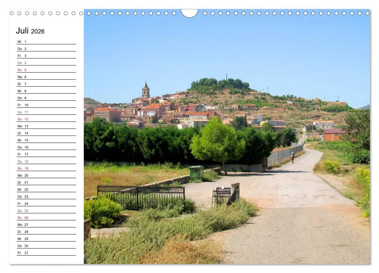 Bild: 9783457988275 | Jakobsweg - Camino Frances (Wandkalender 2026 DIN A3 quer),...