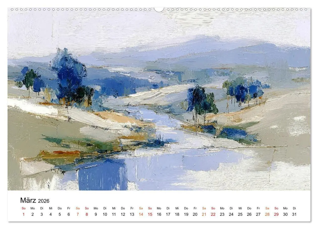Bild: 9783516698275 | Kunst trifft Landschaft (Wandkalender 2026 DIN A2 quer), CALVENDO...