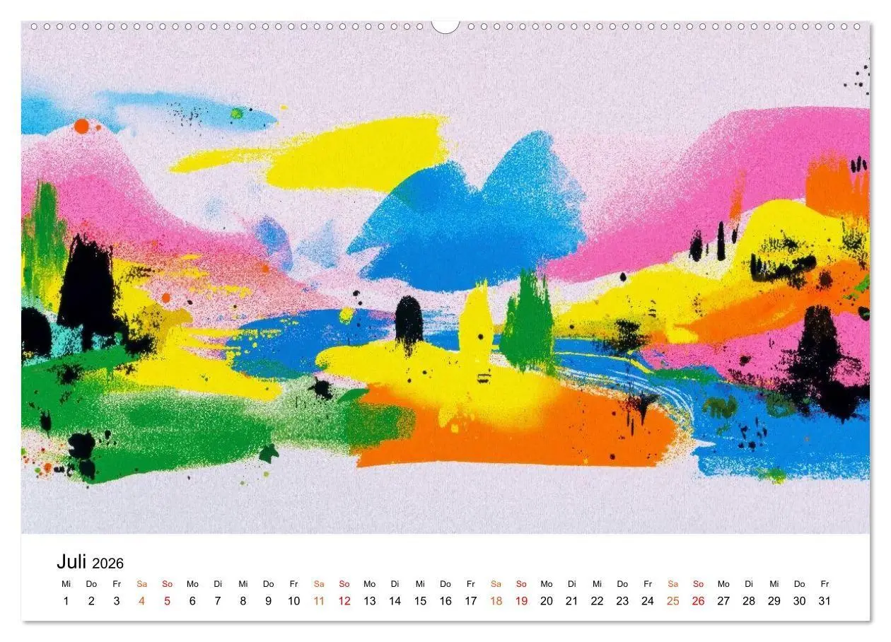 Bild: 9783516698275 | Kunst trifft Landschaft (Wandkalender 2026 DIN A2 quer), CALVENDO...