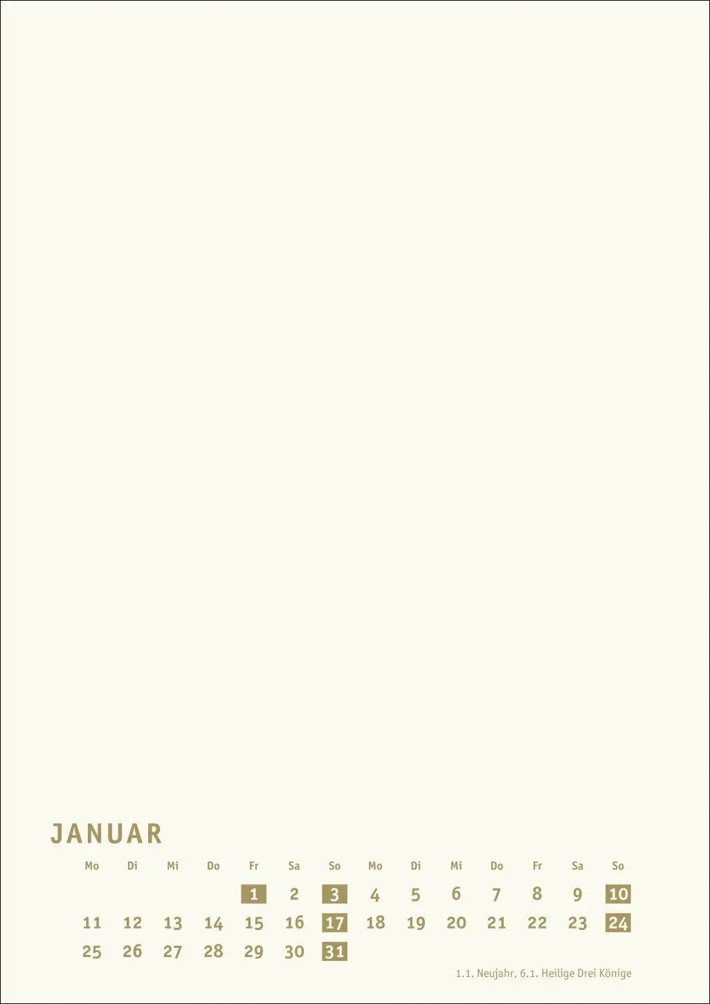 Bild: 9783756418275 | Premium-Bastelkalender gold A4 2027 | Heye | Kalender | Spiralbindung
