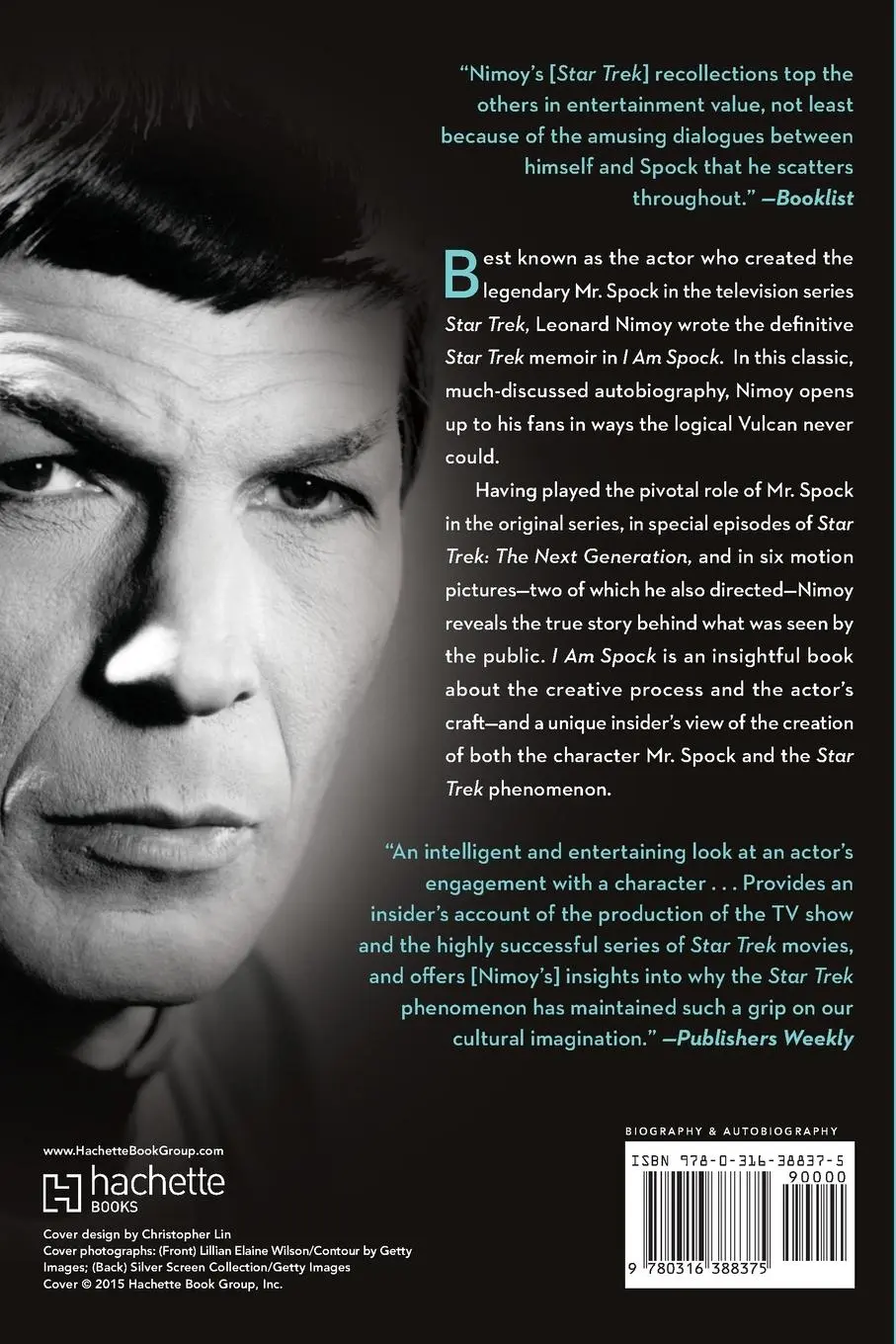 Rückseite: 9780316388375 | I Am Spock | Leonard Nimoy | Taschenbuch | Kartoniert / Broschiert