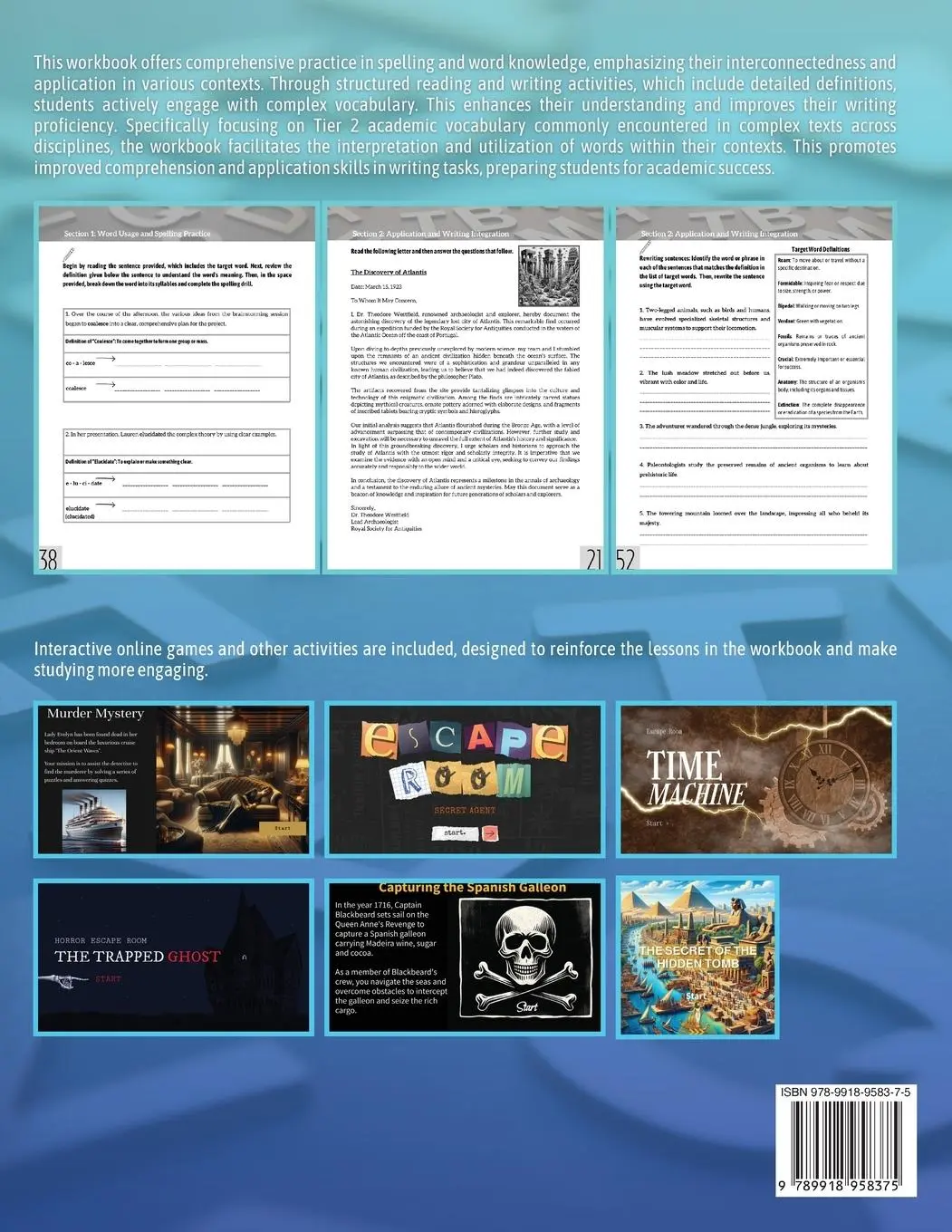 Rückseite: 9789918958375 | Spelling High School Grades 9-10 | Natasha Attard | Taschenbuch | 2024