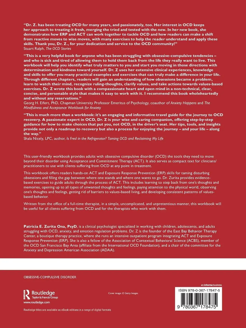 Rückseite: 9780367178475 | Living Beyond OCD Using Acceptance and Commitment Therapy | Ona | Buch