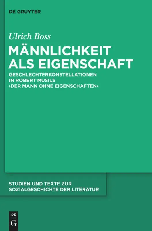 Cover: 9783110298475 | Männlichkeit als Eigenschaft | Ulrich Boss | Buch | VII | Deutsch