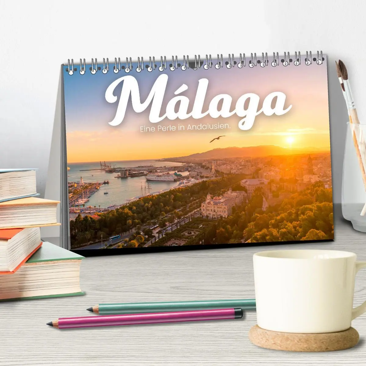 Bild: 9783457418475 | Málaga - Eine Perle in Andalusien. (Tischkalender 2026 DIN A5...