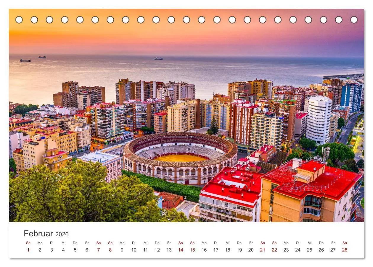 Bild: 9783457418475 | Málaga - Eine Perle in Andalusien. (Tischkalender 2026 DIN A5...
