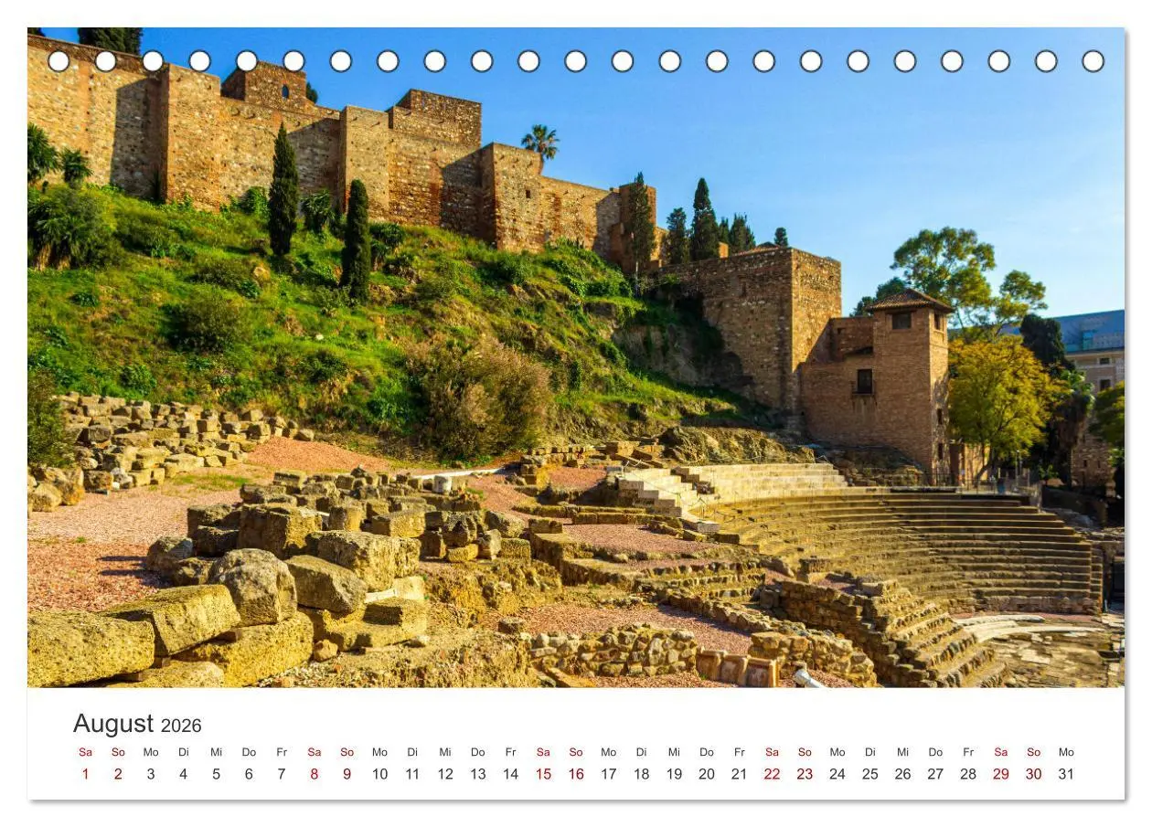 Bild: 9783457418475 | Málaga - Eine Perle in Andalusien. (Tischkalender 2026 DIN A5...