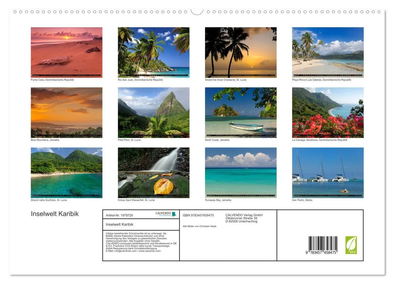 Bild: 9783457658475 | Inselwelt Karibik (hochwertiger Premium Wandkalender 2026 DIN A2...