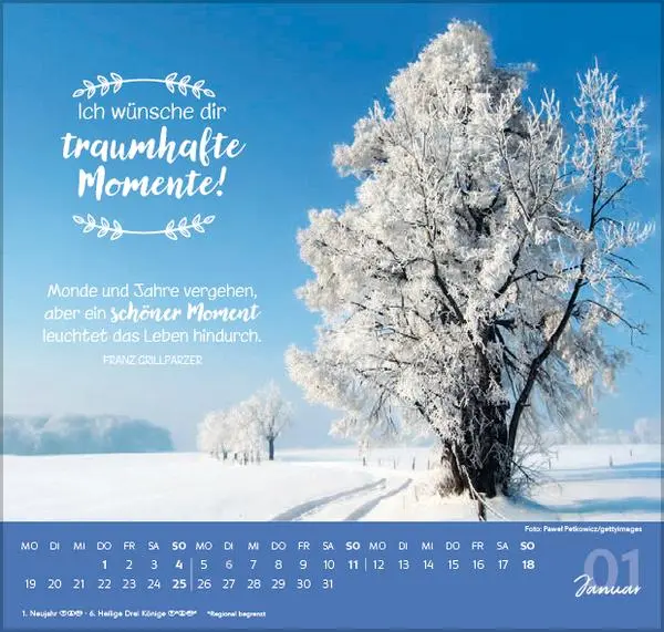 Bild: 9783731888475 | Die allerbesten Wünsche für dich 2026 | Verlag Korsch | Kalender