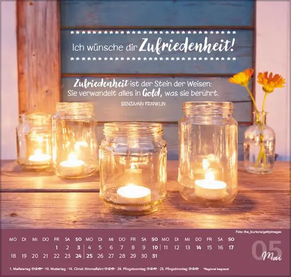 Bild: 9783731888475 | Die allerbesten Wünsche für dich 2026 | Verlag Korsch | Kalender