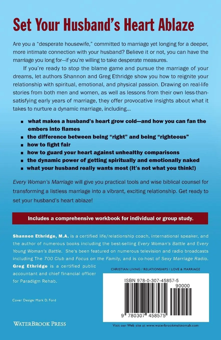 Rückseite: 9780307458575 | Every Woman's Marriage | Igniting the Joy and Passion You Both Desire